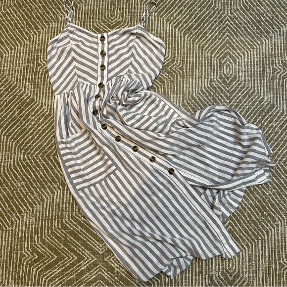 American Eagle Striped Dress - Picture 1 of 15